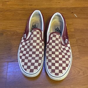 Maroon vans